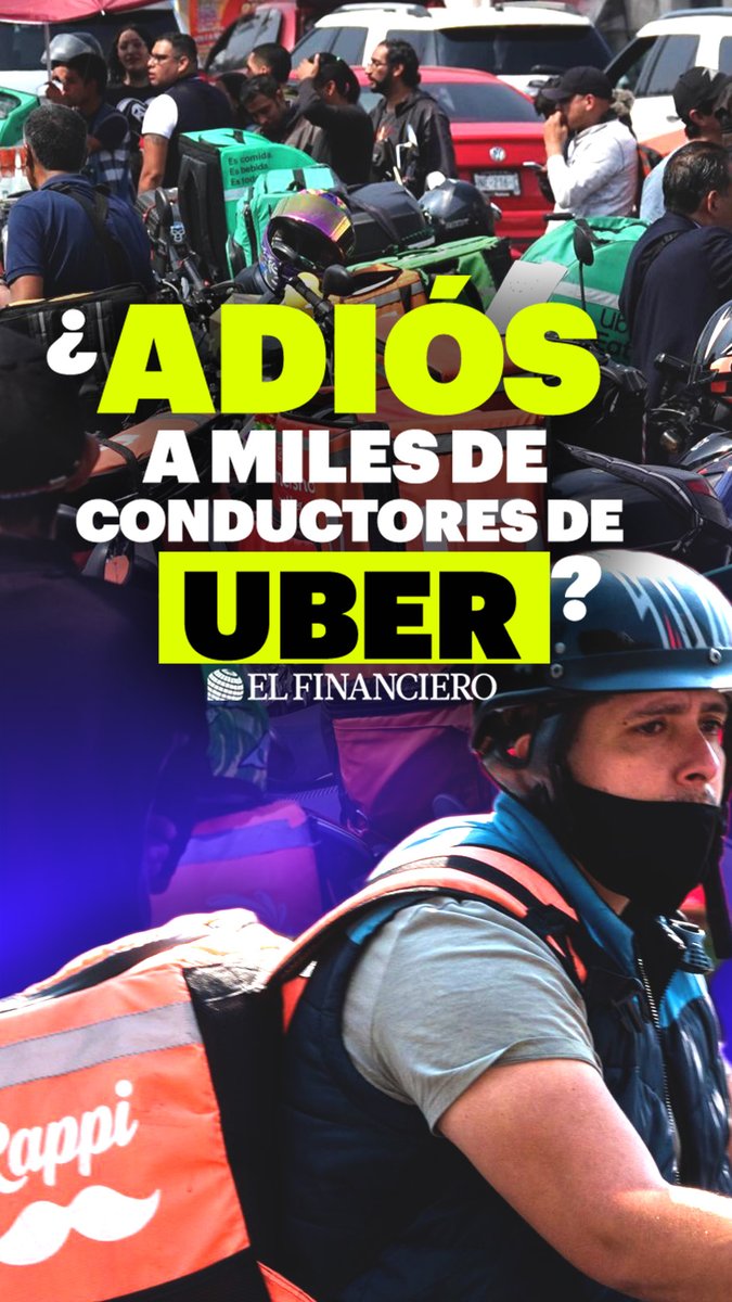 ¿Adiós a miles de conductores de #Uber en México? Una nueva reforma podría sacar a más de 83 mil socios de la plataforma. Uber advierte pérdidas millonarias y un golpe al ingreso de los conductores