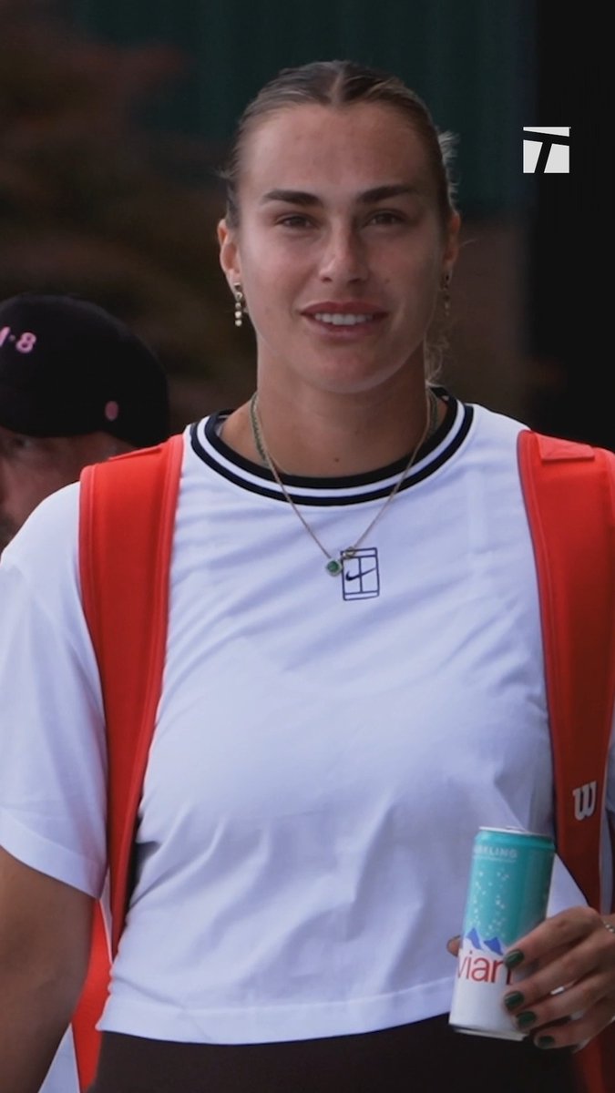Aryna's Wimbledon welcome 🐯 Aura levels 📈