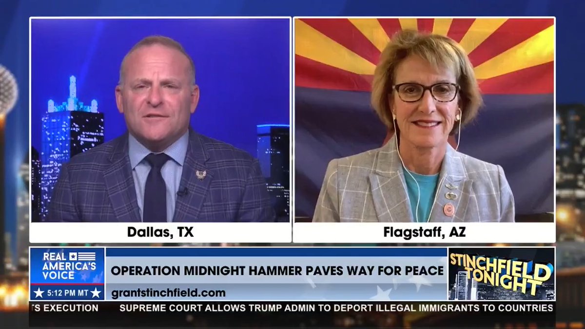 "When your Commander-in-Chief is Donald J. Trump, the world takes notice." 🇺🇸 This is what military excellence looks like under real leadership. Wendy Rogers Grant Stinchfield