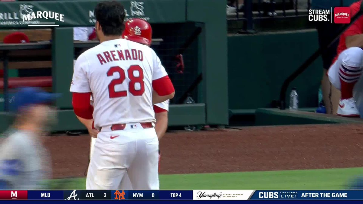 Kyle Tucker throws behind Nolan Arenado after a single to get the out 😳