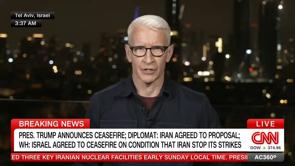 "This is a much, much better place than where we were just mere hours ago": Sen. Lisa Murkowski responds to President Trump's announcement on social media of a ceasefire between Israel and Iran.