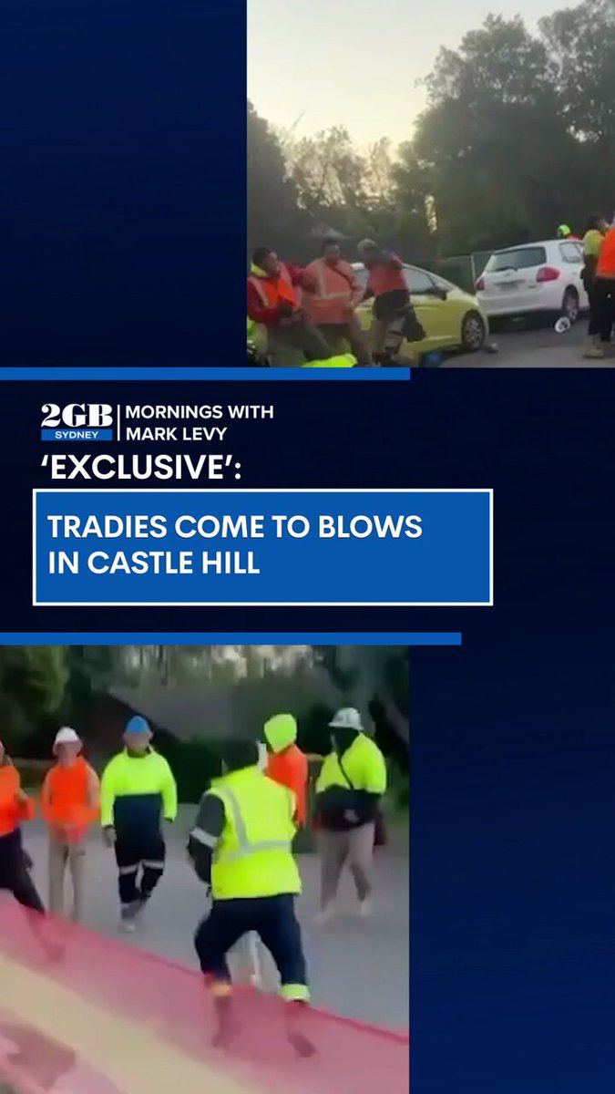 WILD FOOTAGE: A large group of tradies came to blows at a job site in Castle Hill! 😮 Mark Levy MORE: