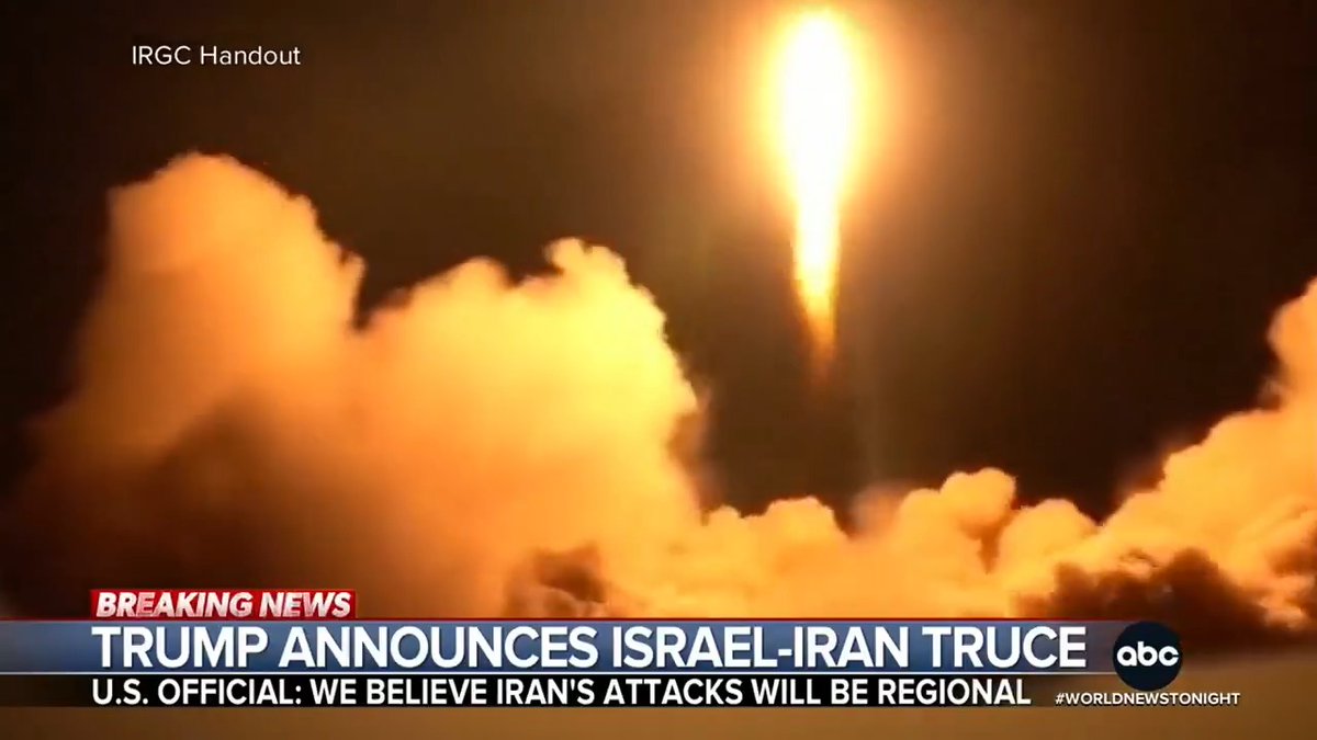 Pres. Trump announced on Truth Social that a ceasefire deal has been reached between Israel and Iran. It comes on the heels of Iran's retaliatory strikes on the Al Udeid Air Base in Qatar – the largest U.S. base in the region. James Longman reports.