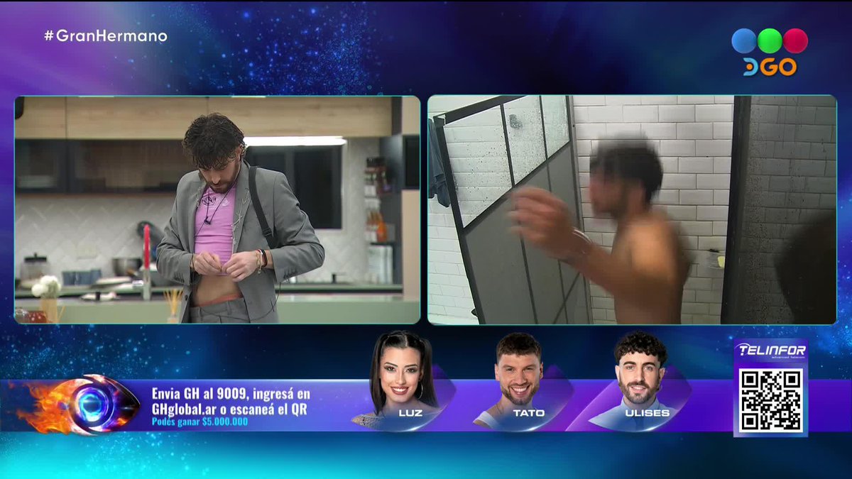 *Mi hermano esperando para entrar a bañarse* Yo haciéndole un show privado al shampoo: #GranHermano #GhxDGO #TATO #ULISES