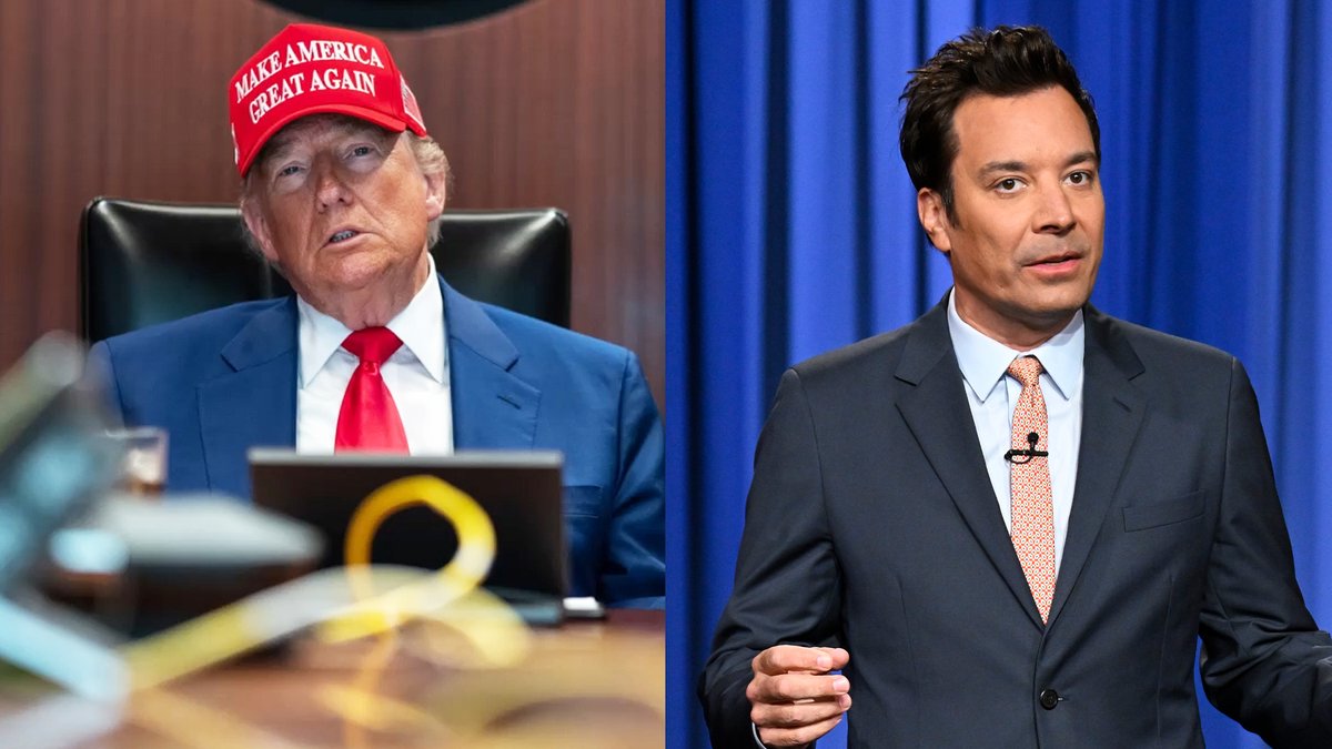 Trump’s staff will put anything on the teleprompter to get him to say what they want. #FallonTonight