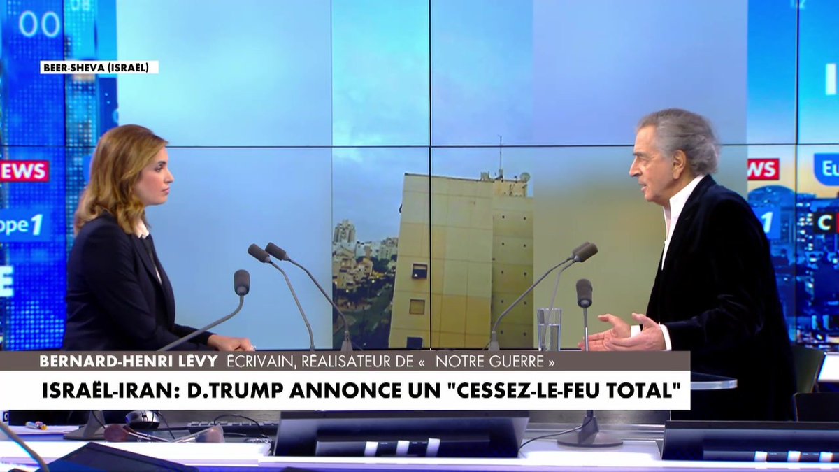 Israël-Iran : "J'ai dit merci à Trump il y a 3 jours mais aujourd'hui je lui dit 'de quoi je me mêle ?'" déclare Bernard-Henri Lévy #LaGrandeITW #Europe1
