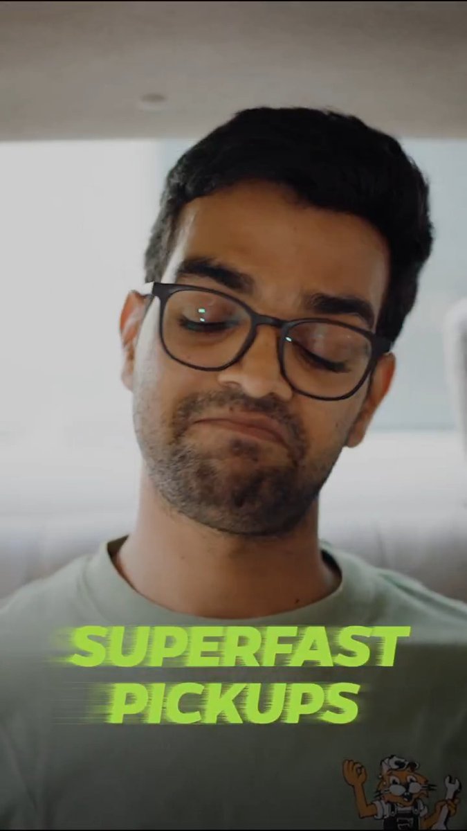 Just started feeling the crunch and Ola pulled up like a real snacc 🔥 #SuperFastPickups #OnlyOnOla #OlaCabs