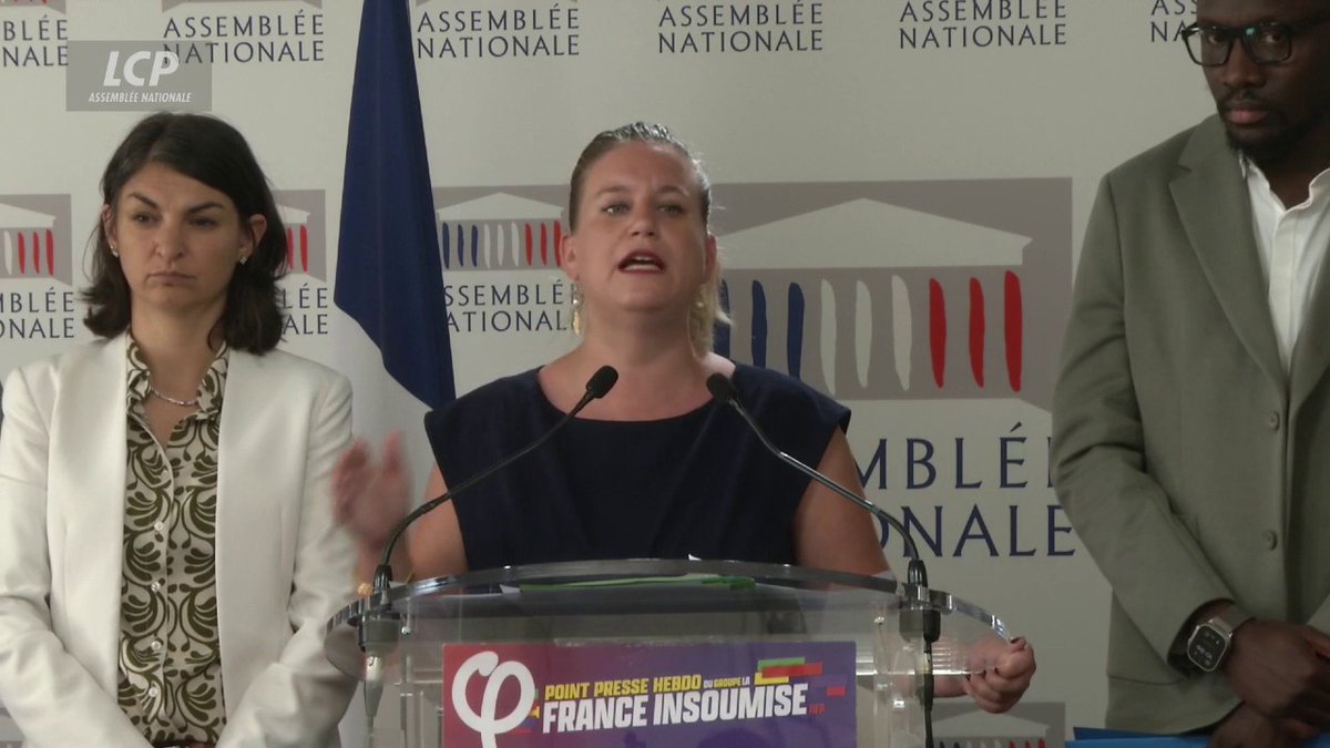 Iran : "Emmanuel Macron est en dessous de tout, est incapable de dénoncer les frappes états-uniennes et les frappes israéliennes", déclare Mathilde Panot. #DirectAN