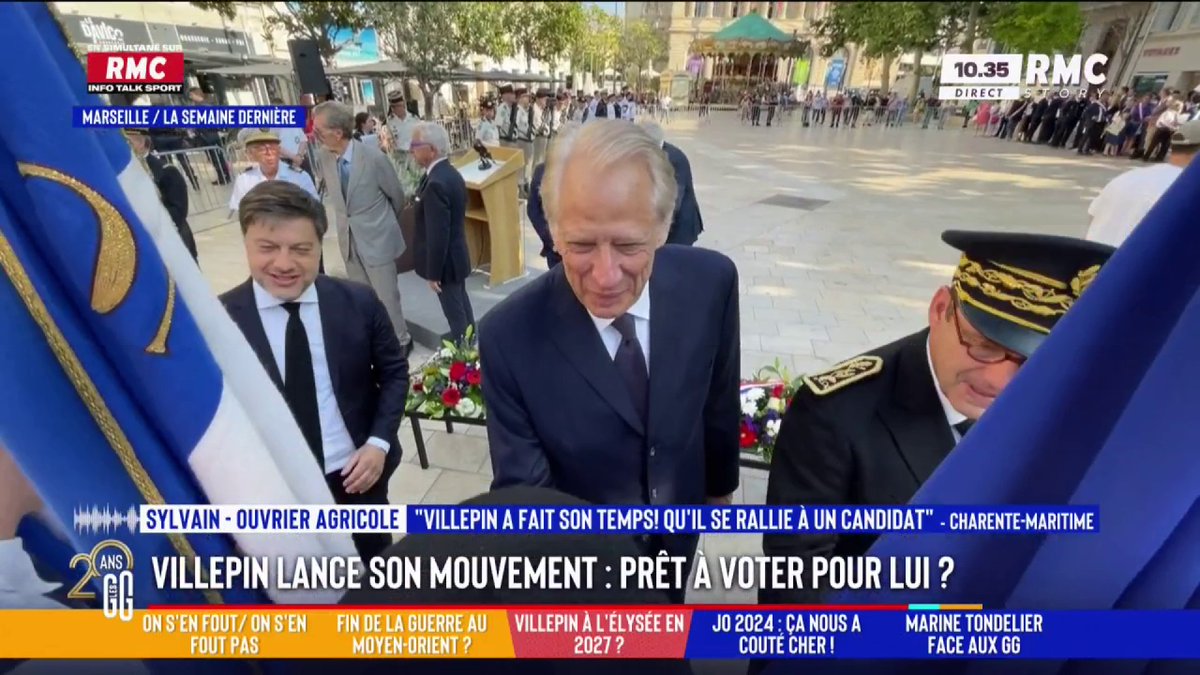 🗳️ Villepin en route pour 2027 : prêt à voter pour lui ? 📞 Sylvain, ouvrier agricole, au 3216 : "J'ai rendu ma carte au LR en 2022 pour voter RN. J'ai besoin de sang frais. Il a fait son temps, il faut arrêter. Il va falloir m'aider, je ne sais pas pour qui voter." #GGRMC