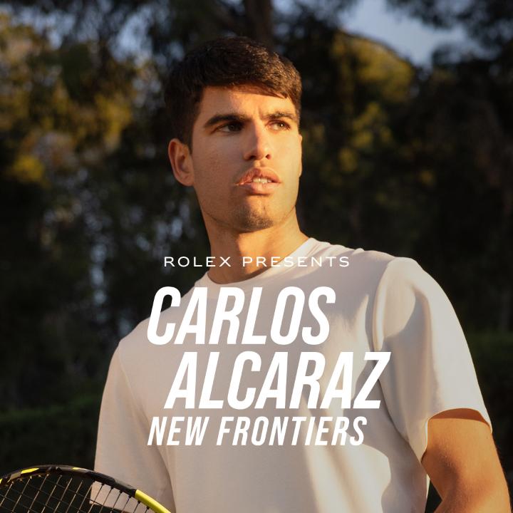 Out now. Carlos Alcaraz is a towering figure among the new generation of tennis superstars. In “New Frontiers”, part of an exclusive documentary series about the #RolexFamily, he reflects on his rise to the top of the game. More on #Reachforthecrown