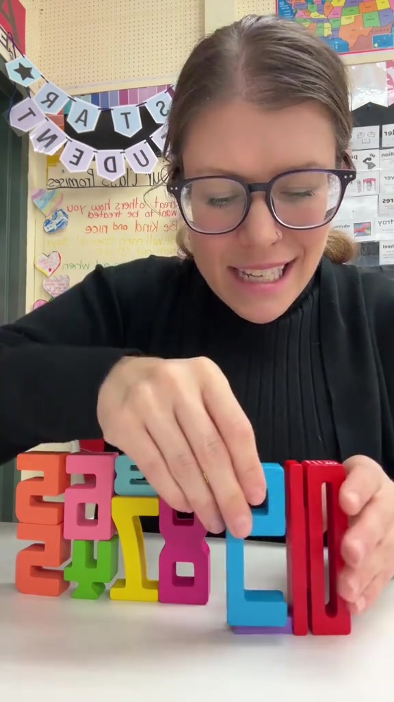 🌞 Unlock Your Child's Math Genius! These number blocks are a great learning toy for toddlers, pre-k, and up! Work on number recognition, counting, and math skills ✨ Get yours now 👉