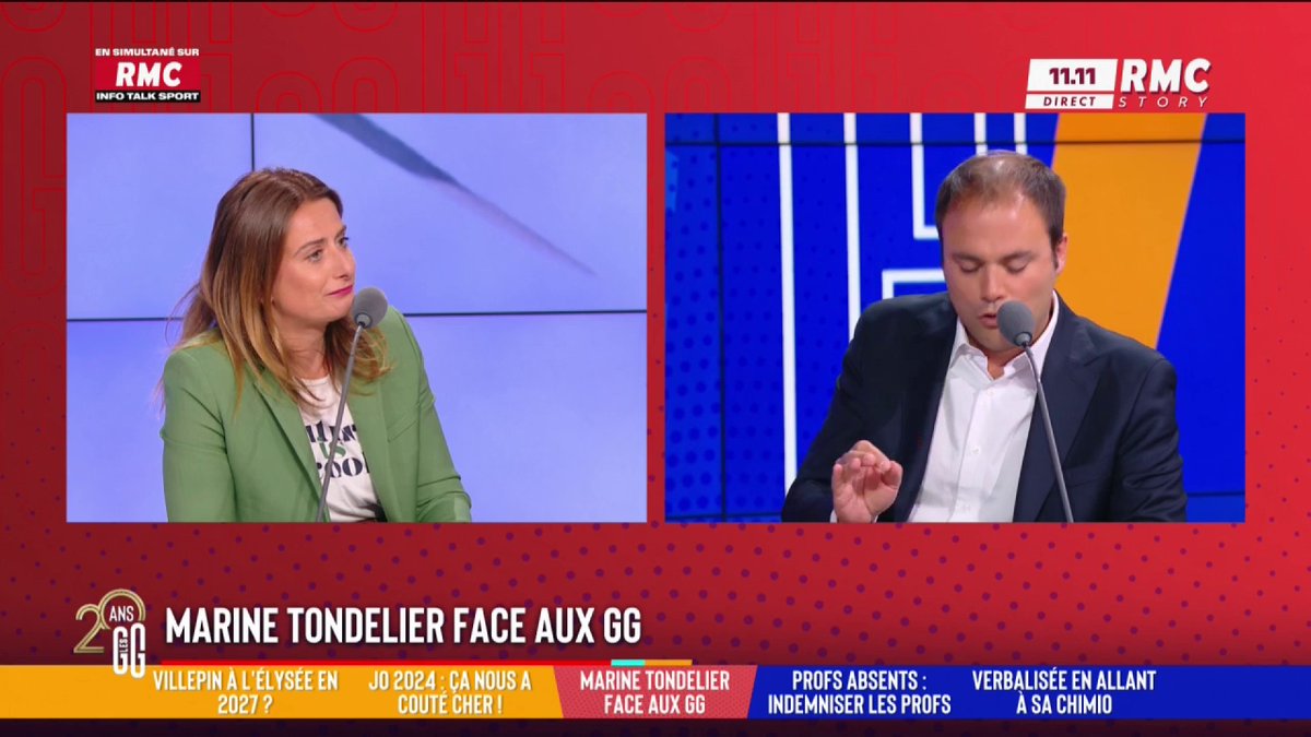 🚨💥 L'échange tendu entre Marine Tondelier et Charles Consigny : " 'Futur is cool' ! Le monde merveilleux des écolos : des paysages défigurés par les éoliennes, des gens soumis à une cure d’austérité dans leur vie quotidienne... les petits Français vont être mis au respect !" #GGRMC