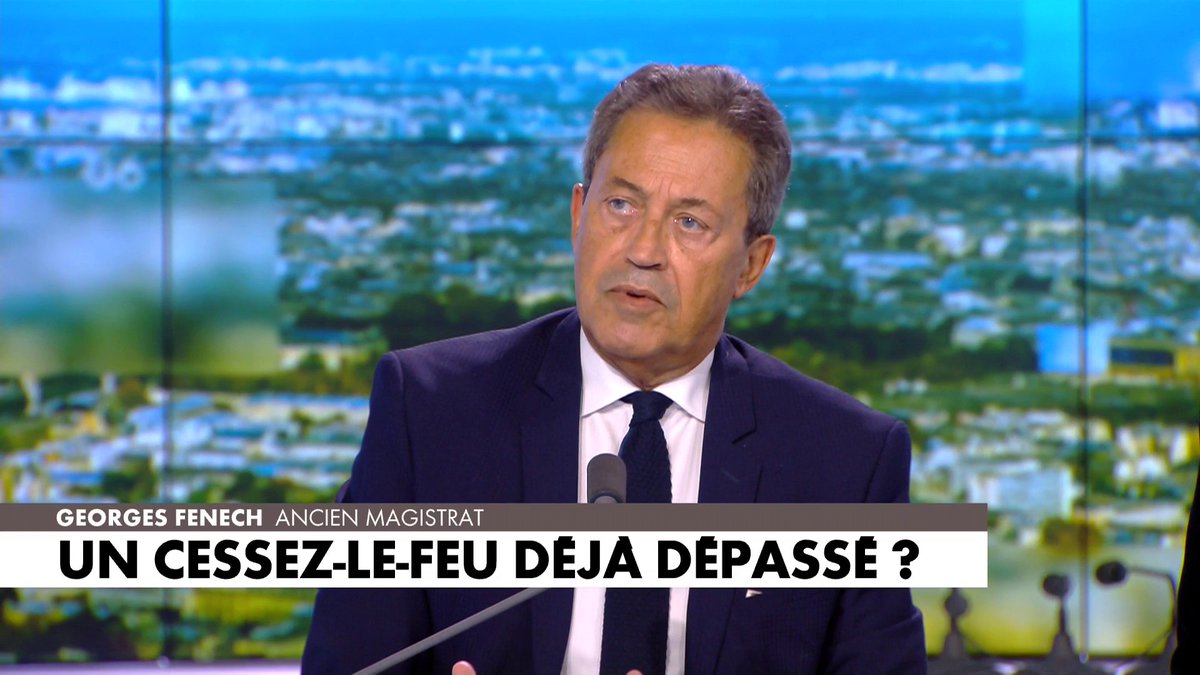Pour Georges Fenech, «on ne peut pas imaginer un cessez-le-feu avec des terroristes», dans #MidiNews