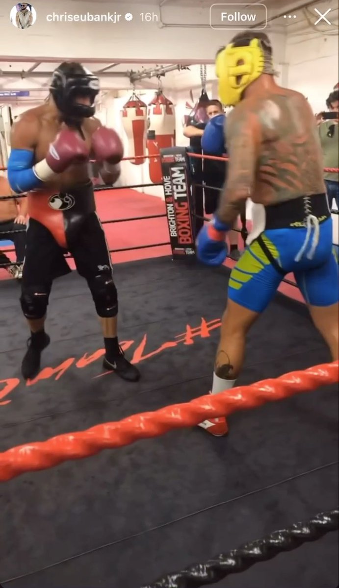 Chris Eubank Jr shared a clip yesterday of him looking sharp in sparring as he awaits his next fight date.