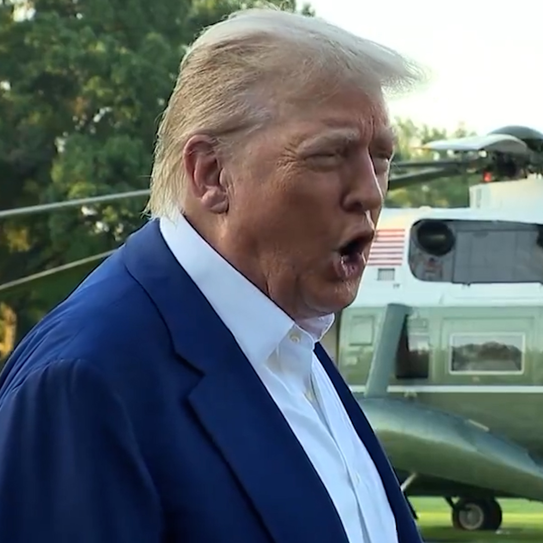 Donald Trump swears on live television.