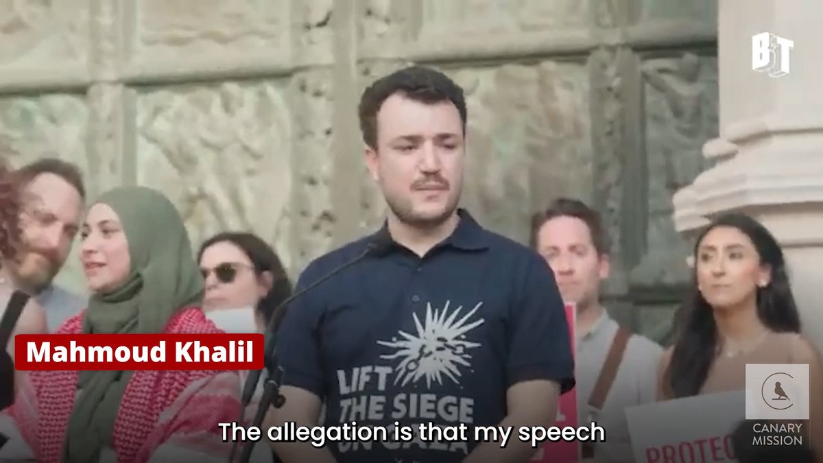 Mahmoud Khalil: “Israel is waging a genocide in the name of the Jewish people.” After narrowly being deported for REPEATEDLY LYING on his visa applications, Khalil is back on the streets, now claiming his speech does not promotes antisemitism. Here he is portraying the defensive war against Hamas - a group he FULLY supports - as a “genocide in the name of the Jewish people.” That’s EXACTLY the rhetoric that promotes the antisemitism and the attacks we are witnessing against Jews in America.