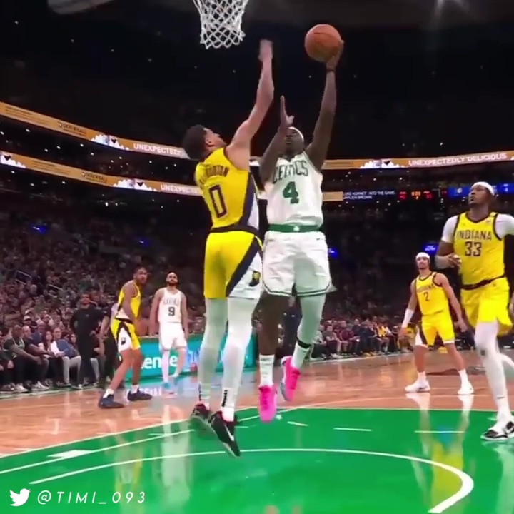 Jrue Holiday was amazing in the Finals, BUT don't forget what he did to the Pacers in the East Finals: 18.5 points on 59-42-100 shooting to go with 7.3 rebounds, 5.8 assists & 1.5 steals per game as the Celtics swept Indiana. Forever a Boston legend ☘️