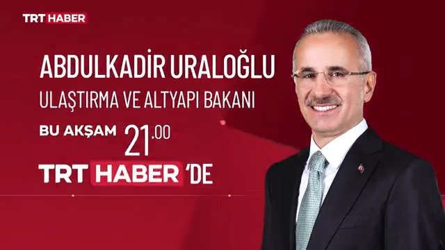 📌Türkiye, tansiyonun yüksek olduğu bölgede ulaşım planlamalarını nasıl yönetiyor? 📌Alternatif ticaret ve enerji koridoru çalışmaları neler? 📌Türkiye, 5G'de hangi aşamada? Ulaştırma ve Altyapı Bakanı Abdulkadir Uraloğlu, merak edilenleri 21.00’de TRT Haber’de yanıtlayacak.