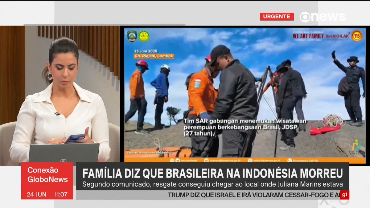 URGENTE: a equipe de resgate, infelizmente, ENCONTROU A JULIANA SEM VIDA. Ela tinha caído na trilha do vulcão e estava viva, mas a Indonésia negligenciou o resgate e mentiu pro governo brasileiro.