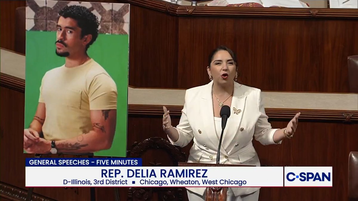 .Congresswoman Delia C. Ramirez recognizes Bad Bunny (Benito Antonio) for Puerto Rican Heritage Month.