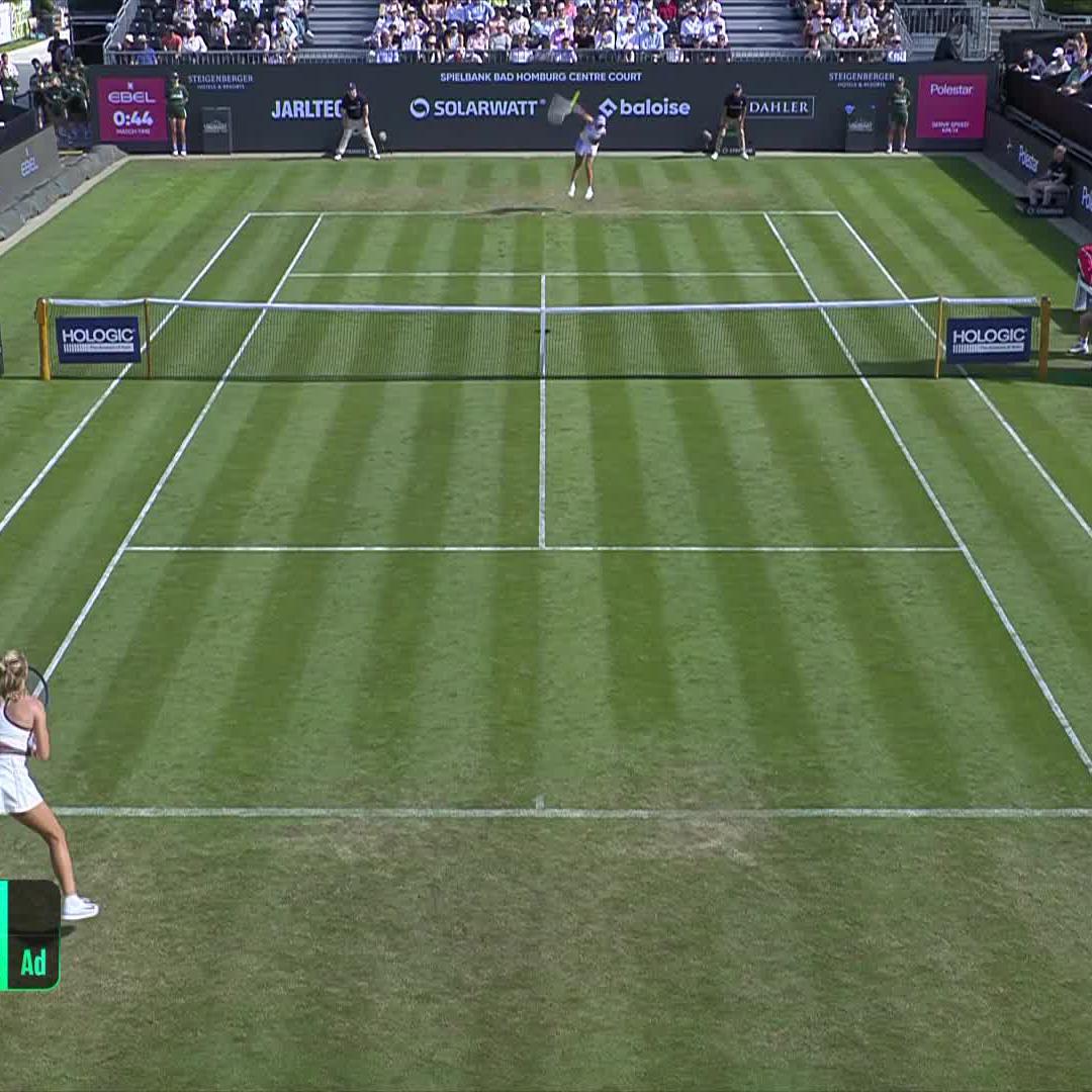 a quick turnaround ⚡️ Iga Świątek finds the first set 6-4! #BadHomburgOpen