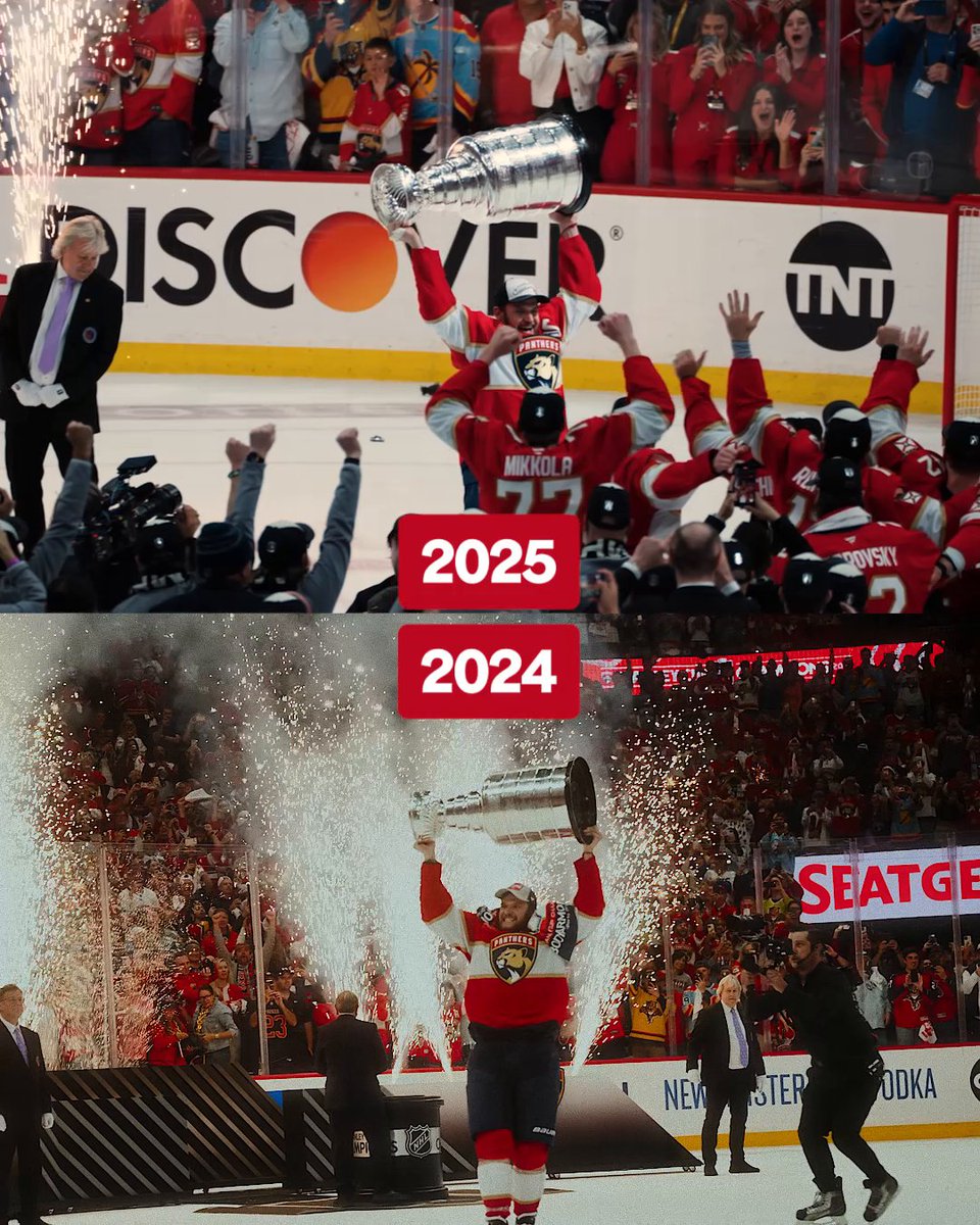 One week since the Florida Panthers went back to back... 😼 #StanleyCup