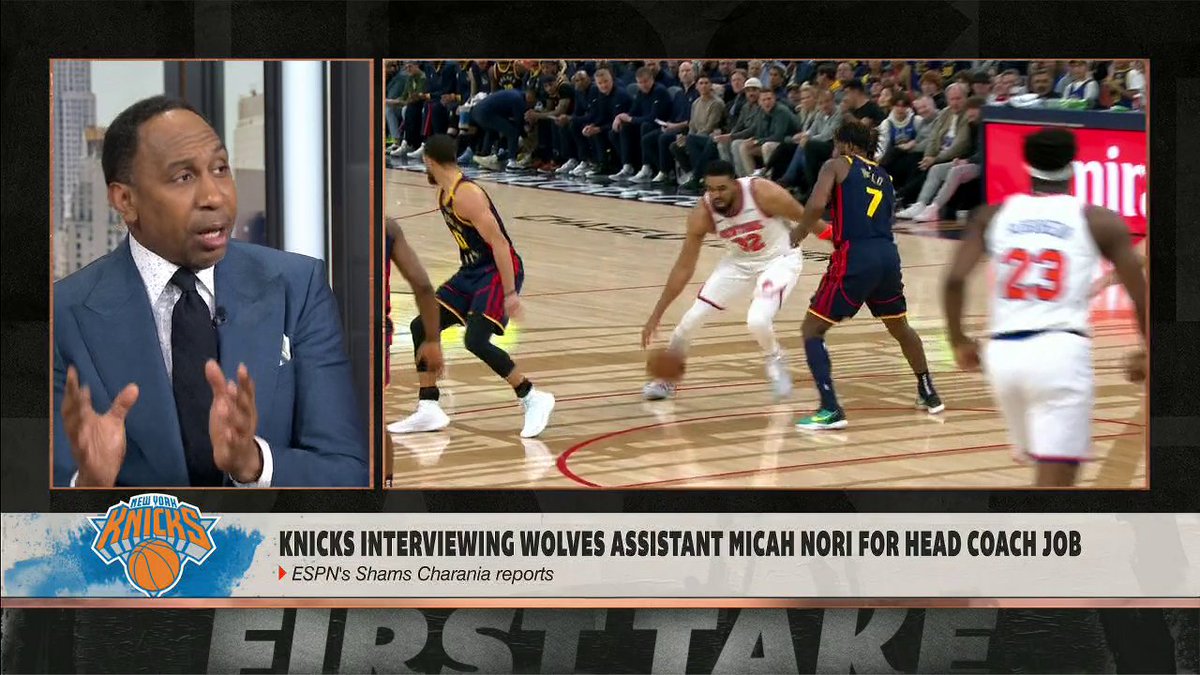 "If you're going to let go of Tom Thibodeau, have a viable candidate that you are clearly targeting." Stephen A Smith is not happy with how the Knicks are going about their coaching situation 😅