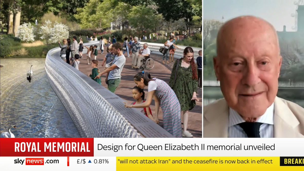 The architect behind The Gherkin, Lord Norman Foster, has won the bid to design a memorial in honor of Queen Elizabeth II. Sky News' JayneSeckerSky speaks to him about collaborating with other artists for the design 📺 Sky 501, Virgin 602, Freeview 233 and YouTube