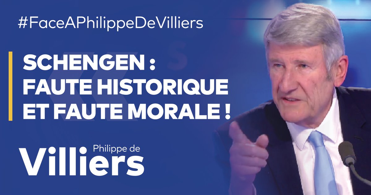 🎙En 1995, je déclarais à propos de #Schengen : « Comment vont-ils faire croire aux Français que, dans le même temps, nous allons faire disparaître nos frontières terrestres et renforcer notre sécurité ? C’est un non-sens. C’est une faute historique et une faute morale. » Emmanuel #Macron, en 2025 : « L’espace Schengen est une force de l’Union européenne, une garantie de liberté et de sécurité. » Qu’en pensez-vous ? 🔗Emission complète : #FaceAPhilippeDeVilliers #FADV #CNews