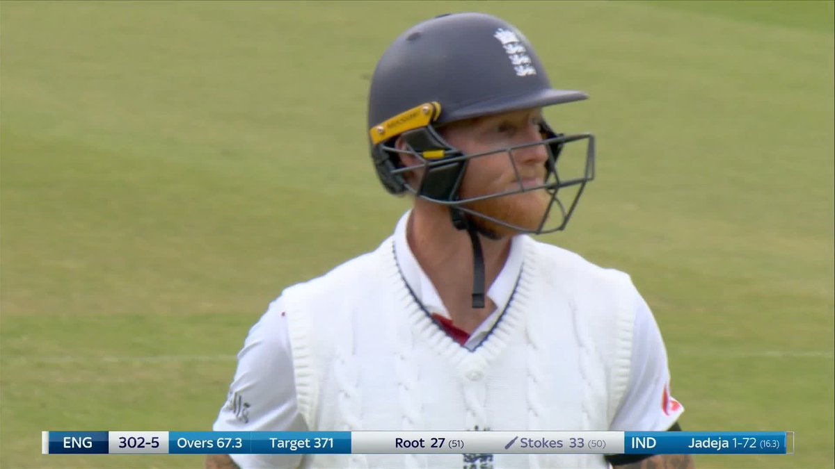 Ben Stokes is gone sweeping Ravi Jadeja 😬 England require 69 runs to win with 5 wickets remaining 🏴󠁧󠁢󠁥󠁮󠁧󠁿
