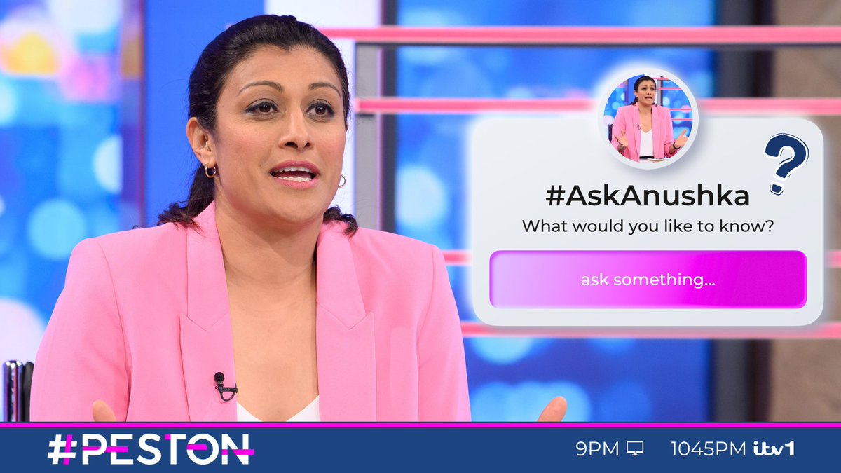 Tomorrow is sadly Anushka Asthana’s last show with us, before she heads off to America 😢 She’s usually the one asking the big questions, but during the break we’ll turn the tables and put yours to her instead 💬 What would you like to ask Anushka before she swaps Peston pink for red, white and blue stateside? ⁉️ Let us know ✍️👇 #AskAnushka