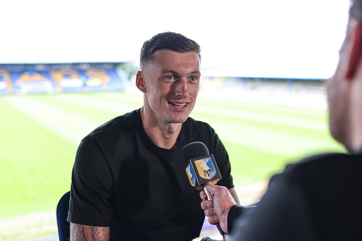🗣️ Goalkeeper Liam Roberts speaks to iFollow Stags for the first time. #Stags 🟡🔵