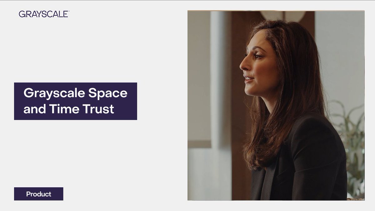 Introducing the Grayscale Space and Time Trust $SXT Open to eligible accredited investors. Learn more about Grayscale Space and Time Trust, and see important disclosures: