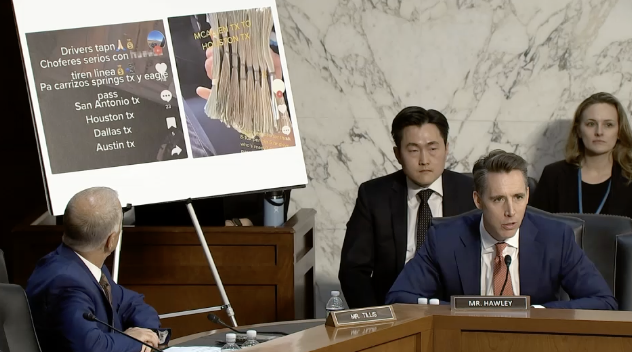Big Tech thinks it's untouchable because current law shields social media companies from accountability—even when they sell drugs to kids. Senator Hawley: "The next step is to allow victims of human trafficking, victims of [drug] trafficking and narcotics to sue the platforms."