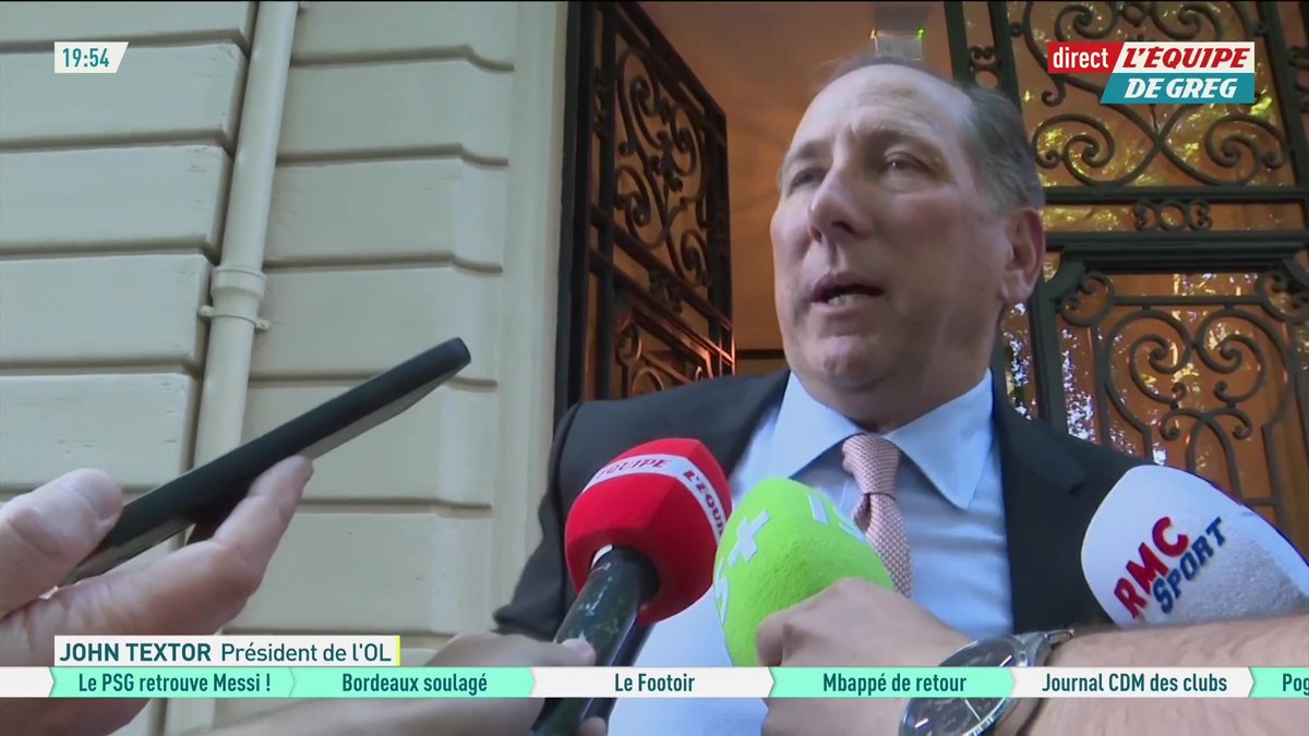💬 John Textor, président de l'OL, réagit après son passage devant la DNCG