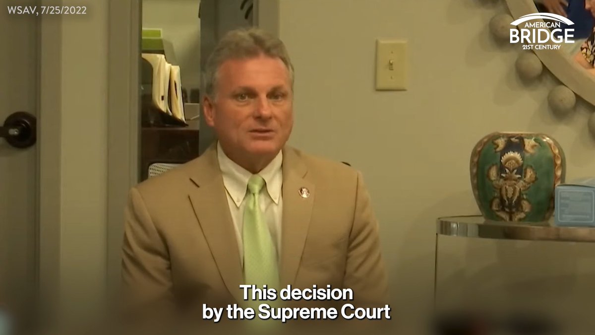"This decision by the Supreme Court was the right decision in my opinion. I think that Roe versus Wade was outdated." Buddy Carter has no problem celebrating the overturning of Roe v. Wade, which has resulted in a draconian abortion ban and deaths of women in his state. #GASen