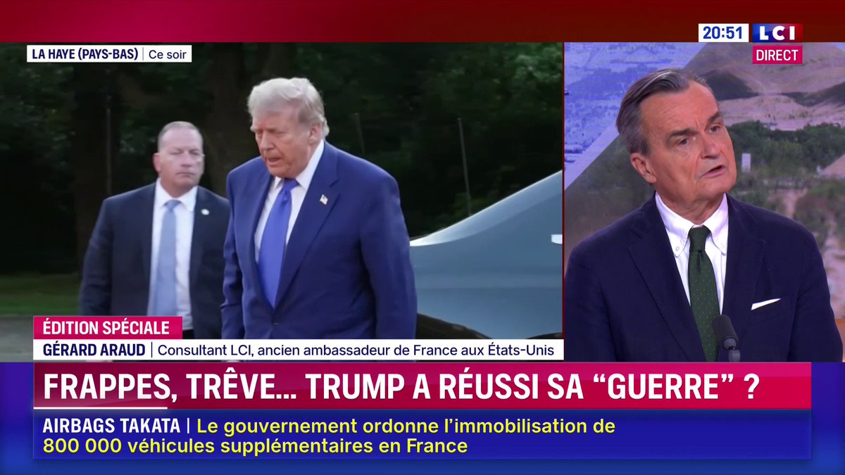 🗣️ "Il y avait d'autres manières de contrôler le programme nucléaire iranien" rappelle Gérard Araud ▶️ Darius Rochebin