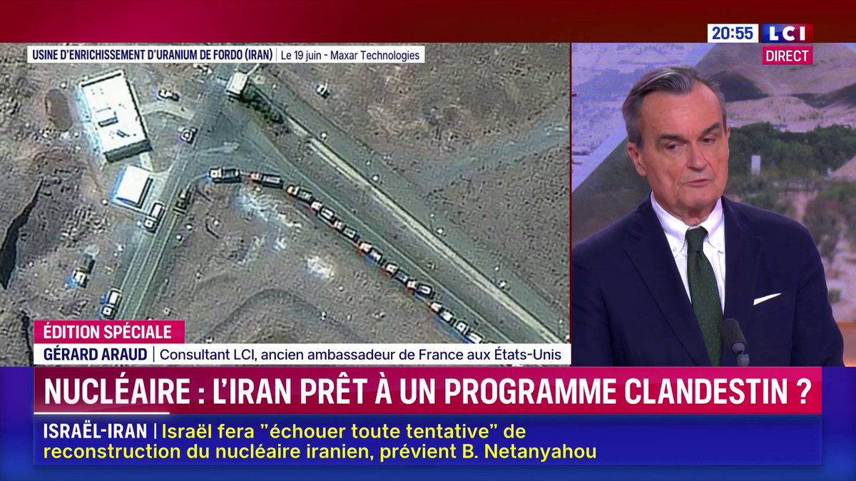🗣️ "Aujourd'hui, Israël pourrait se permettre d'avoir une politique qui soit moins une politique uniquement de force'" selon Gérard Araud ▶️ Darius Rochebin