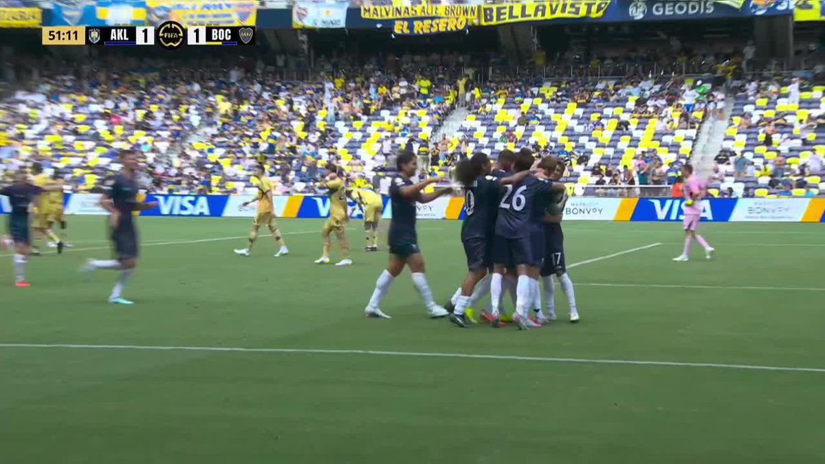 🤯🇳🇿 AUCKLAND CITY SE LO EMPATA A BOCA, ES SU PRIMER GOL EN EL TORNEO.