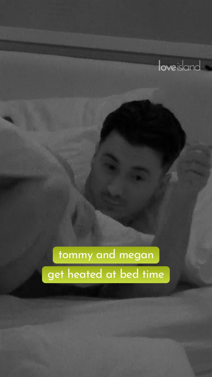 There’s no sweet dreams on the cards for Megan and Tommy tonight 😬 #LoveIsland