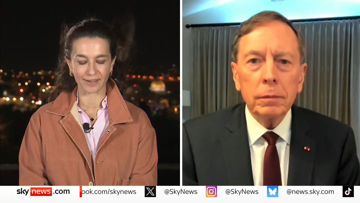 Former CIA Director General David Petraeus tells Yalda Hakim that the Iranian nuclear programme 'could have been set back years' following US strikes 📺 Sky 501, Virgin 602, Freeview 233 and YouTube