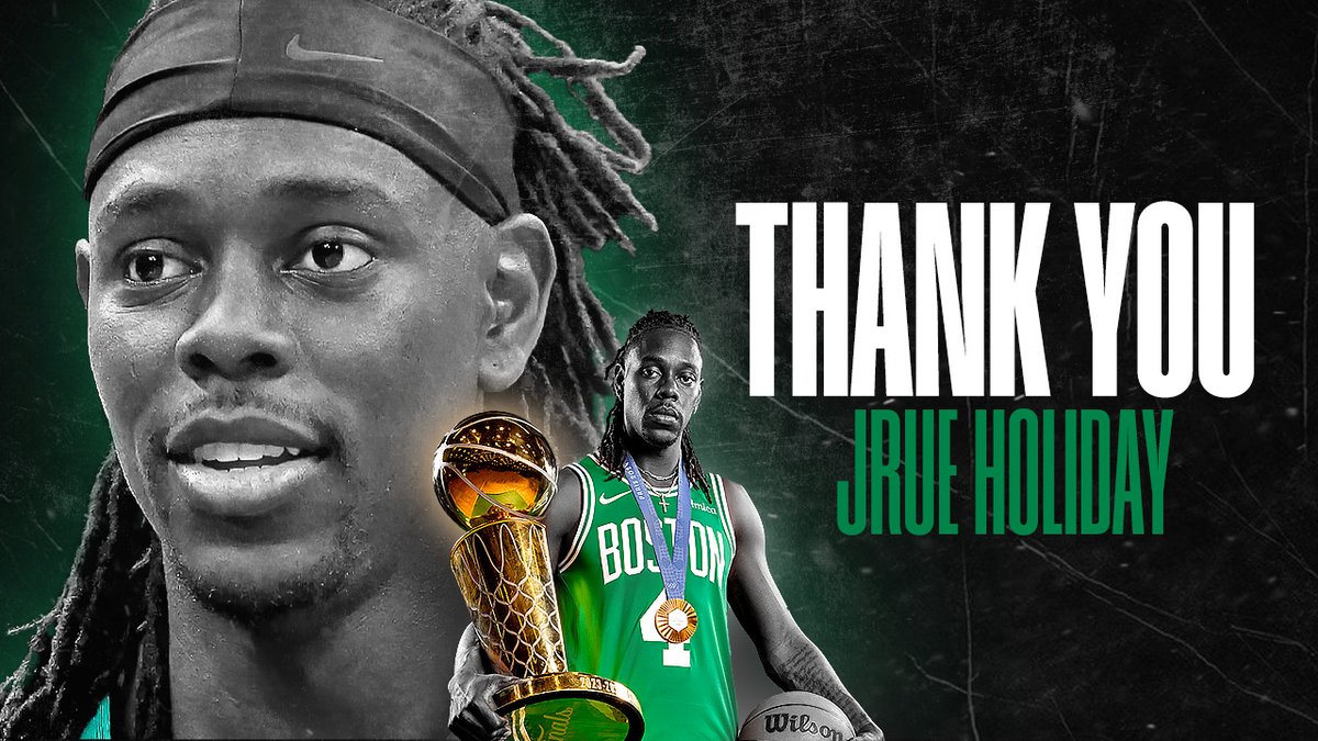 THANK YOU CHAMP ☘️ The very best of Jrue Holiday in the Boston Celtics jersey: