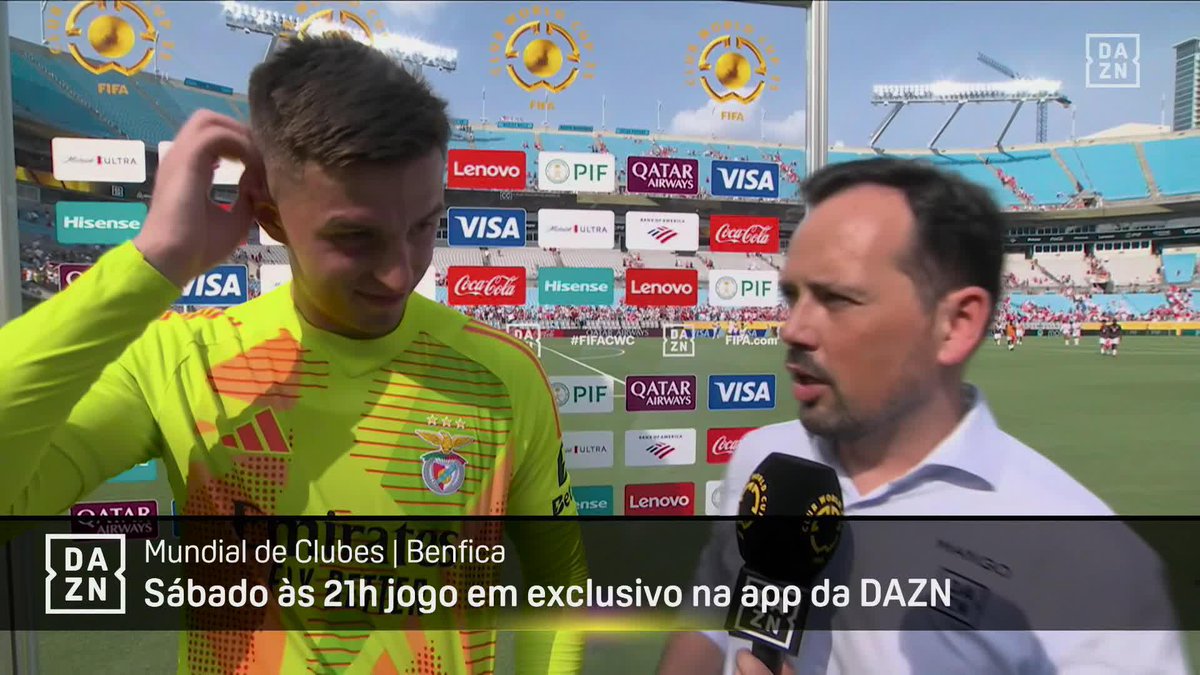 "O que sentes por serem primeiro lugar do grupo?" Trubin: "Nada. Estou tão cansado que não sinto nada" 😅