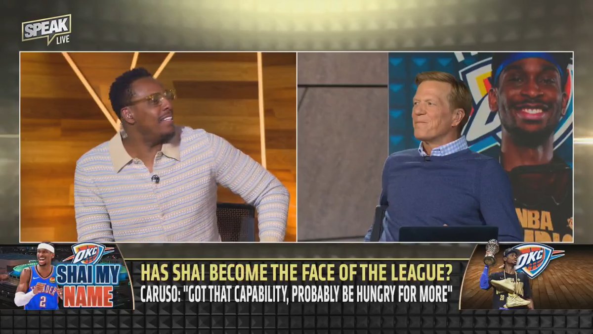 Has Shai become the face of the NBA? ๐ค Ric Bucher: I say he has, by default. Paul Pierce: No, the face of the league is still LeBron.