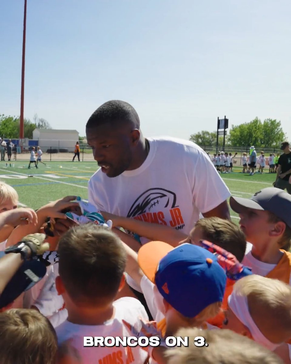 Connecting with the local community 🤞 Recapping Marvin Mims Jr.' youth football camp! 🎥