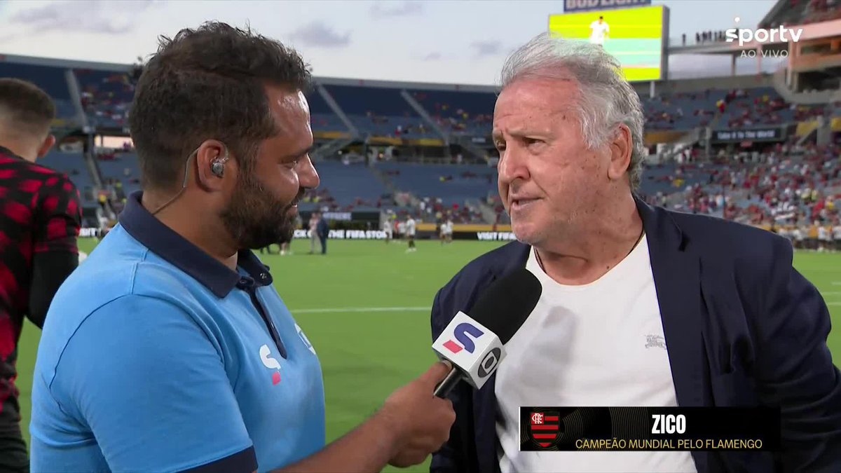 Zico, sobre Flamengo x Bayern nas oitavas da Copa do Mundo de Clubes: "Pra ser campeão, tem que passar por todos os adversários. Só tem cobra criada, só tem fera". #copadomundodeclubes