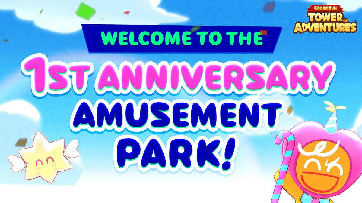 The 1st Anniversary Update is live! 🎡 🎡 Meet Sundae Cookie 🎡 Explore Sweet Sugarland 🎡 Check out the 1st Anniverary Rewards 🎡 Defeat Melanchream Cookie in Champions Raid And more! Check out the detailed patch notes below 👇