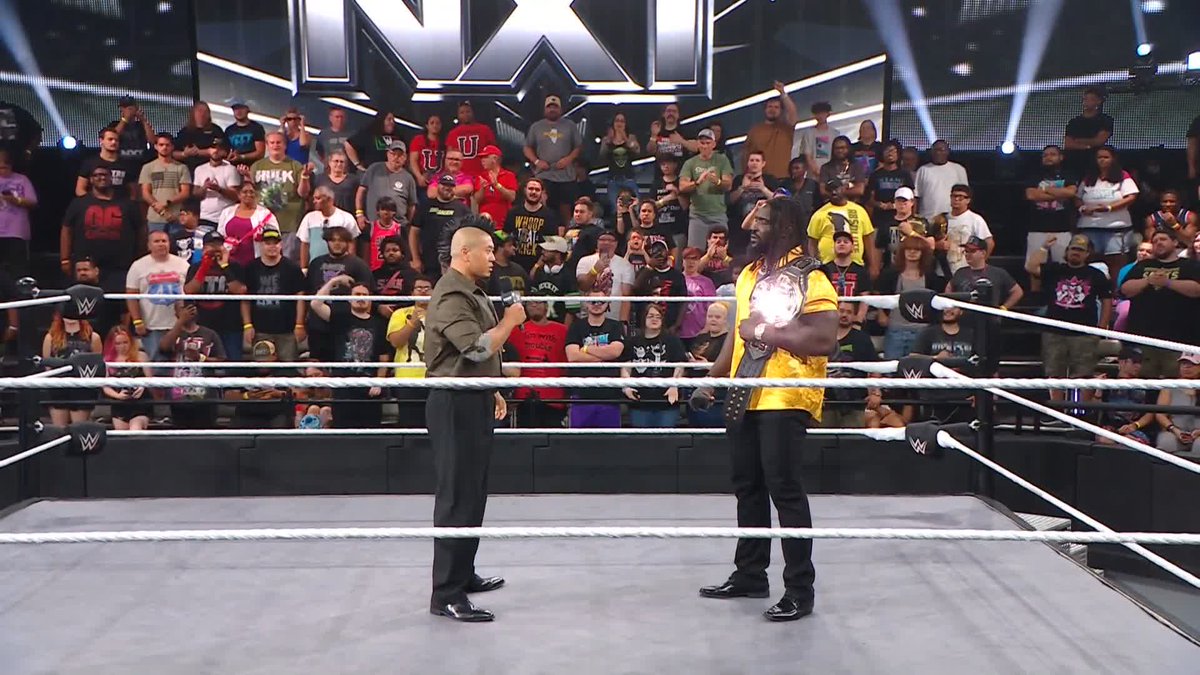 Ask and you shall receive, Oba Femi wwe! Yoshiki Inamura just stepped to The Ruler 😲 #WWENXT