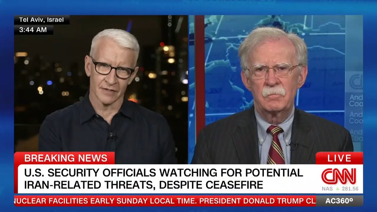 "I think what we're seeing here is a president driven by, not U.S. national security interests, but his fascination with getting a Nobel Peace Prize": Former National Security Adviser John Bolton weighs in on President Trump's statements since the U.S. strikes on Iranian nuclear sites.