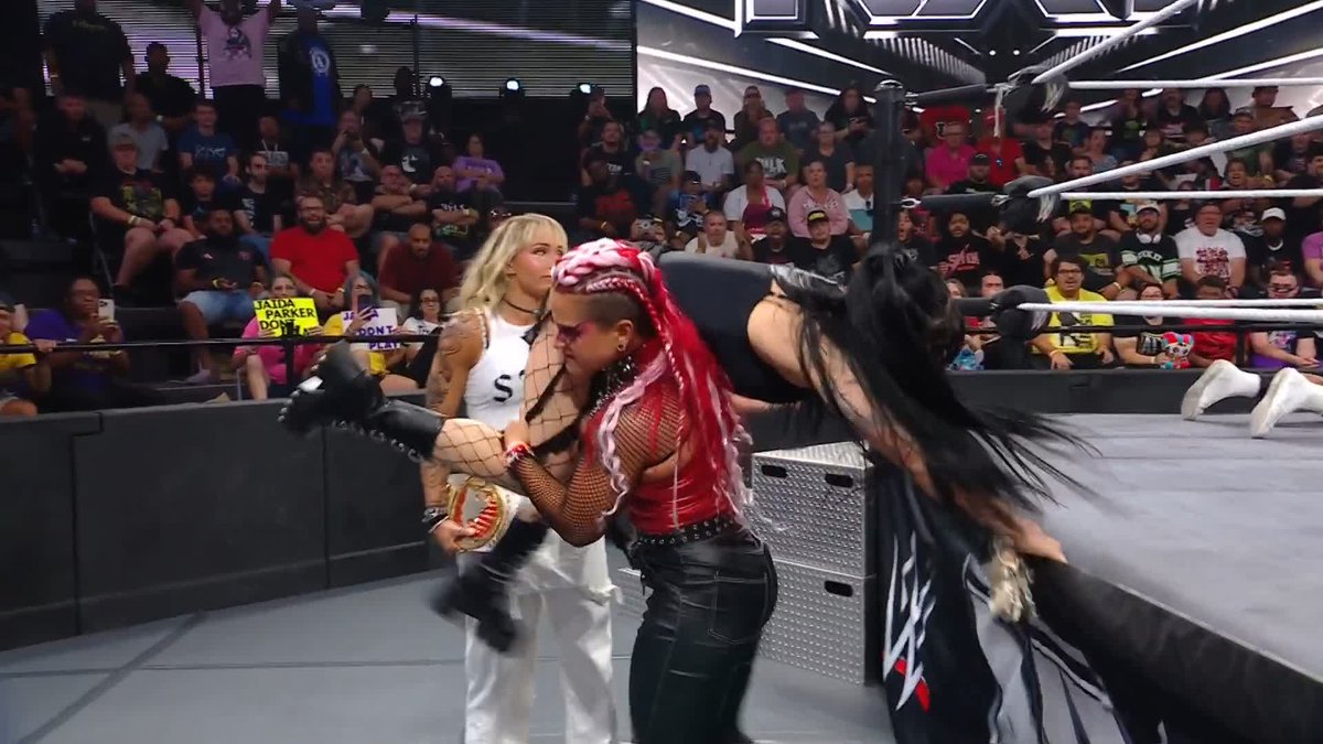 What is going on?!? ZARIA just took Tater away! 😂 #WWENXT